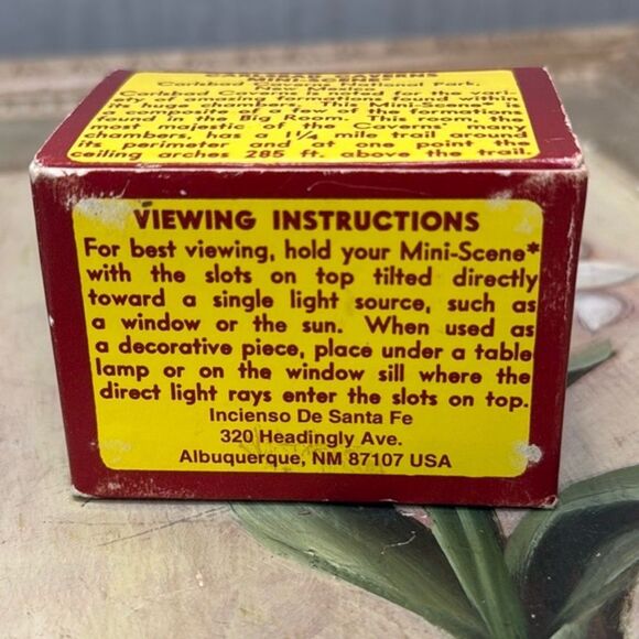 Vintage 3D Big Room Carlsbad Caverns National Park Diorama Souvenir Box - Picture 7 of 14